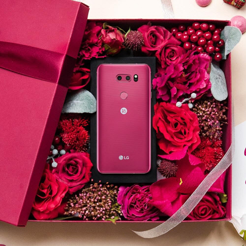 LG V30 라즈베리 로즈